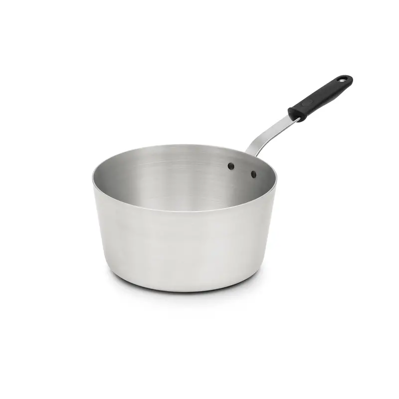 10-Qt Vollrath Wear-Ever Tapered Sauce Pan With Heat-Resistant Silicone Handle 1