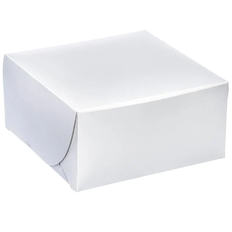 10 X 10 X 5 Inch White Cake Box – Single Unit (Pickup Only) 1