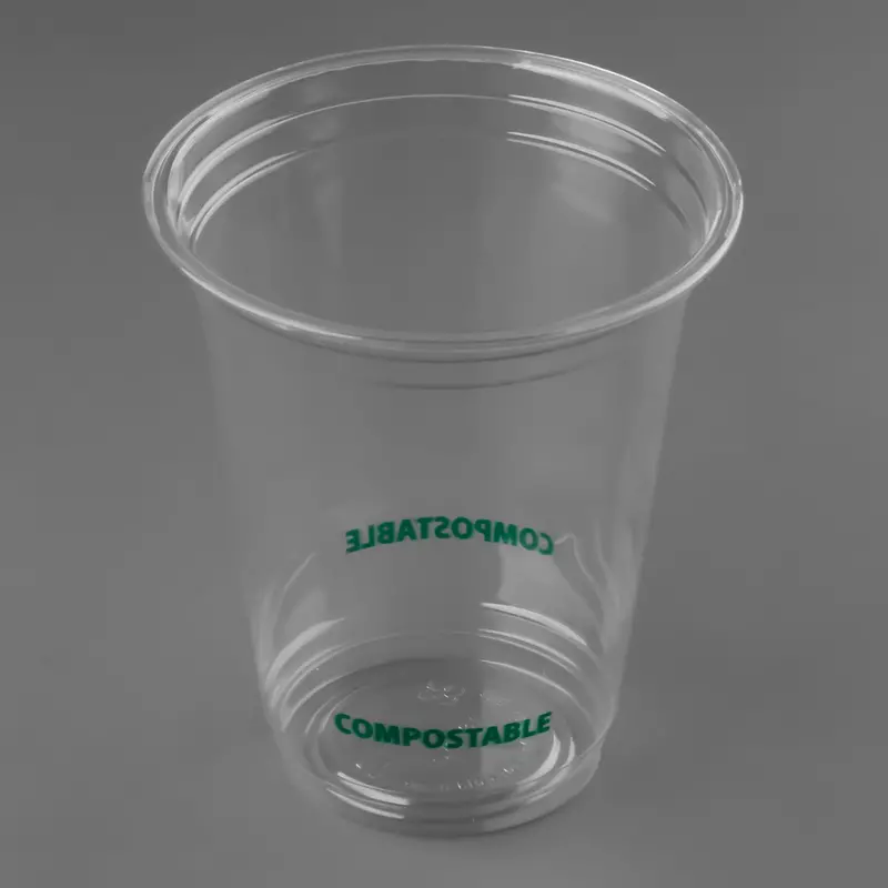 12 Oz Clear Cold Drink Cup, Pla-Based – Compostable Beverage Cup (1000-Pack) 1