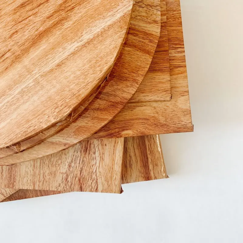 12" Round Wood-Grain Embossed Cake Drum – ½" Thick 1