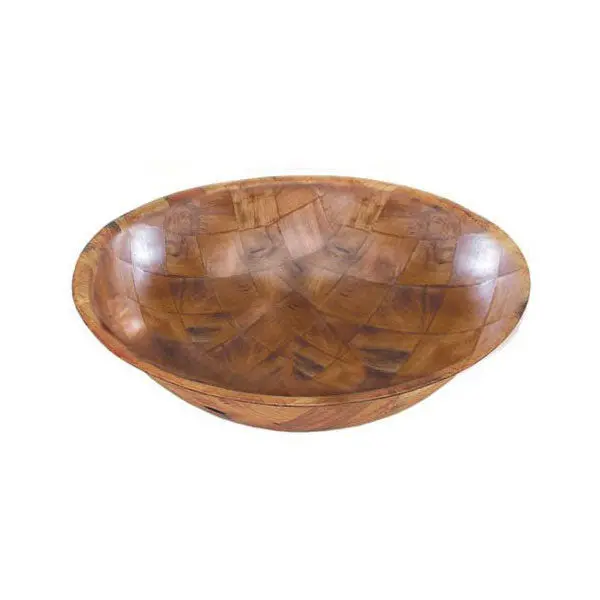 18-Inch Woven Wood Salad Bowl – Update International Wsb-18 1