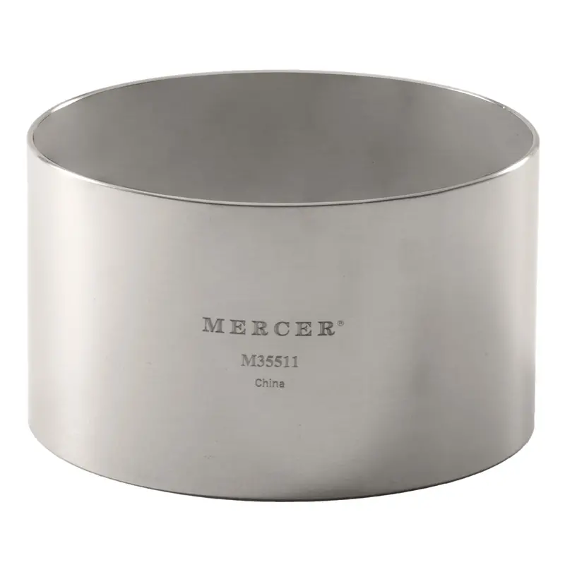 1¾" Deep Stainless Steel Ring Mold – Mercer Culinary 2