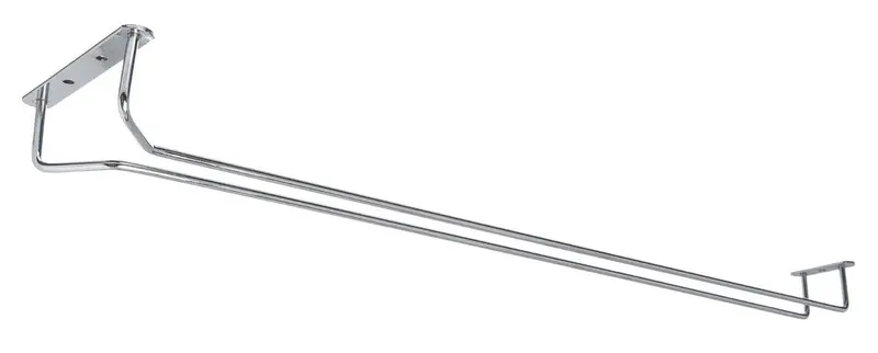 24-Inch Chrome-Plated Glass Hanger Rack – Space-Saving Display And Storage Unit 1