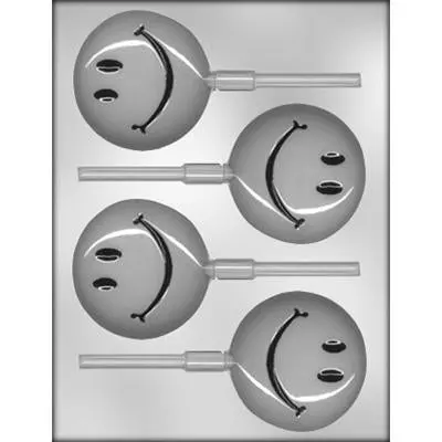 3-Inch Smiley Face Sucker Chocolate Mold – Model #90-9823 1