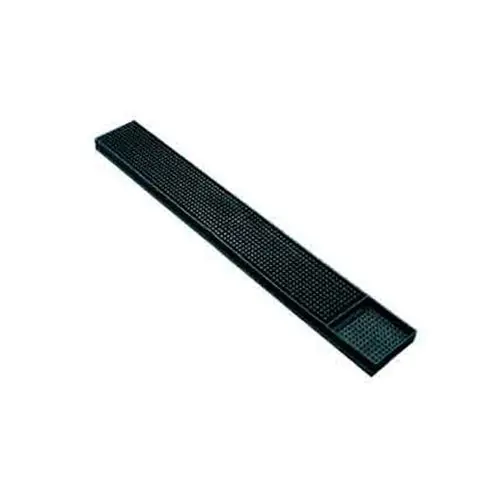 3" X 23" Non-Slip Black Bar Mat For Cocktail Station Protection 1