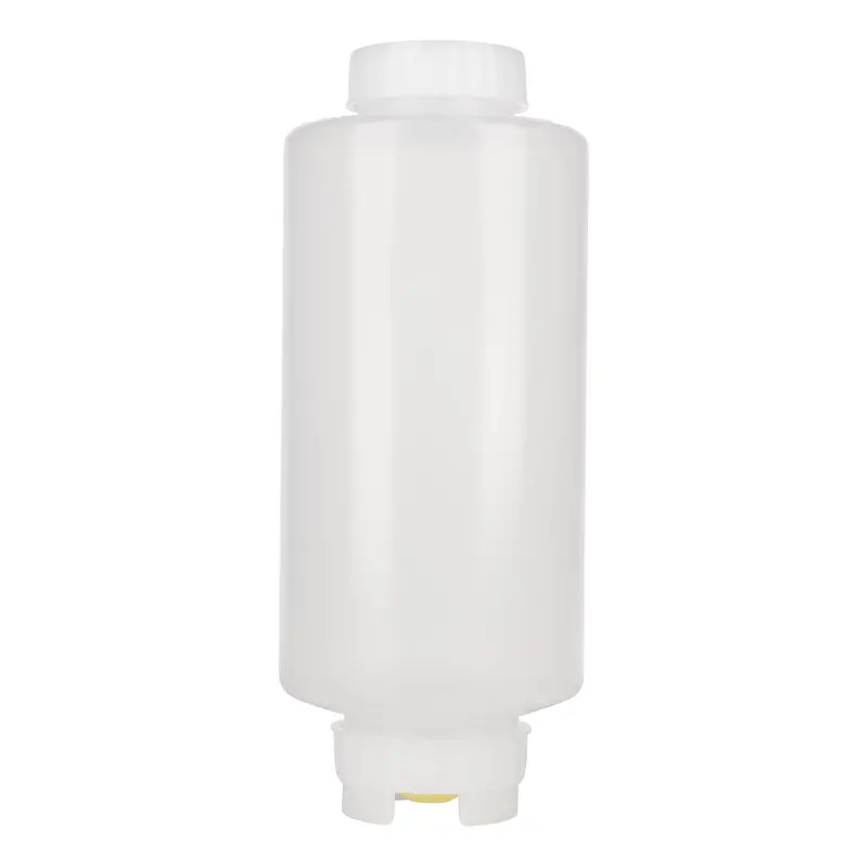 32 Oz Color-Coded Squeeze Bottle With Medium Yellow Dispensing Valve 1