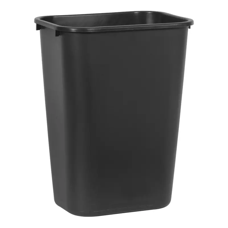 41-Quart Wastebasket – Black 1