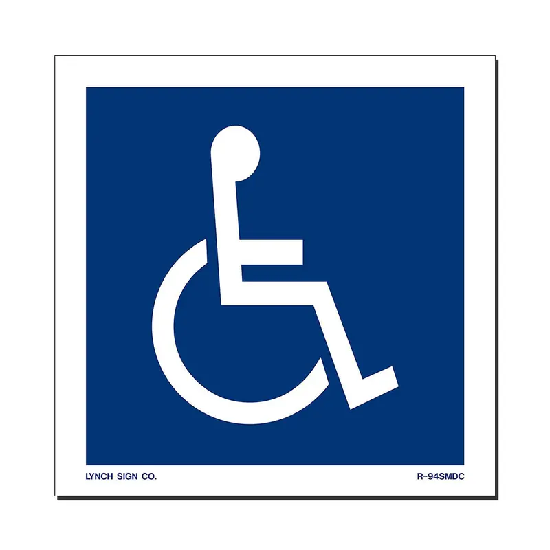 5" X 5" Ada-Compliant Accessibility Decal 1