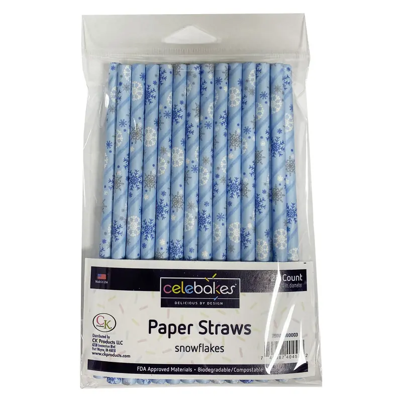 6-Inch Snowflake-Design Cake Pop Sticks By Celebakes (Product #7500-880003) 1