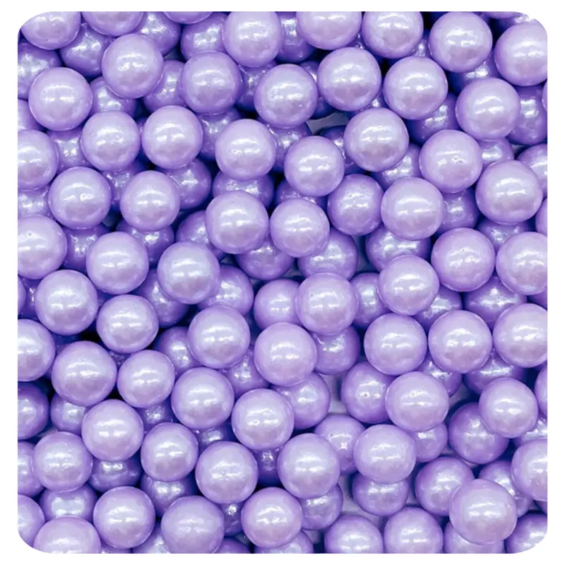 7Mm Lavender Sugar Pearls – 100G Elegant Dessert Decoration 1