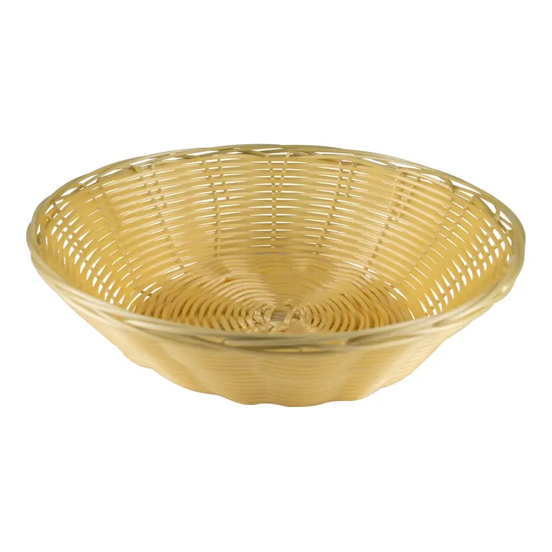 8-Inch Browne Round Wicker Bread Basket 1