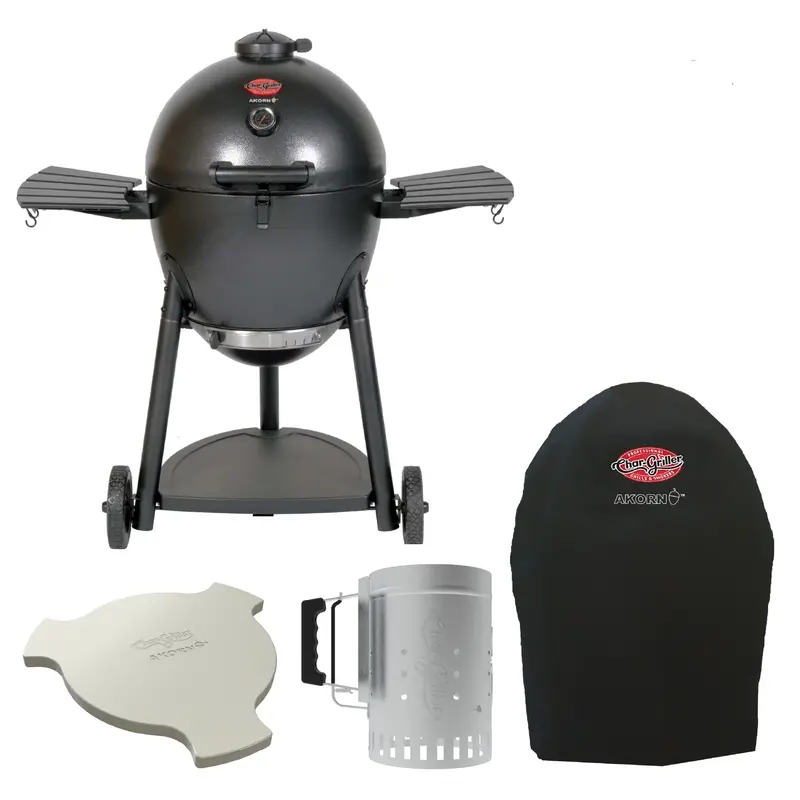 Akorn® Kamado Bundle: Grill, Cover, Smokin’ Stone & Chimney Starter 1