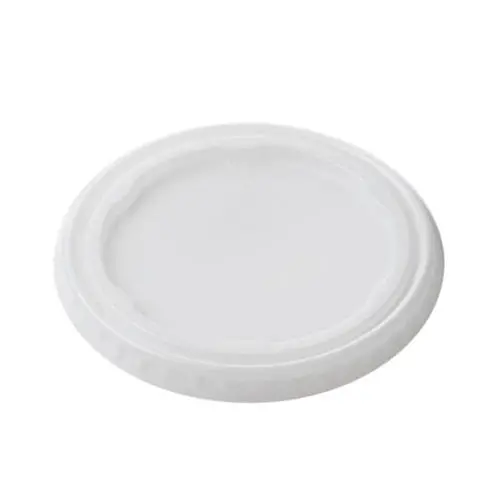 Aladdin Temp-Rite Non-Vented Round Lid For 6 Oz Cups – White Disposable Cover (4000-Pack) 1