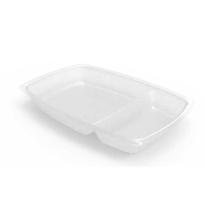 Aladdin Temp-Rite Two-Cavity Entree Dish – 12-Ounce White (2000-Count Case) 1