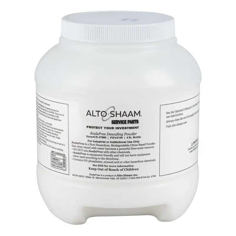 Alto-Shaam Scalefree Descaling Powder – 4-Pound Container 1