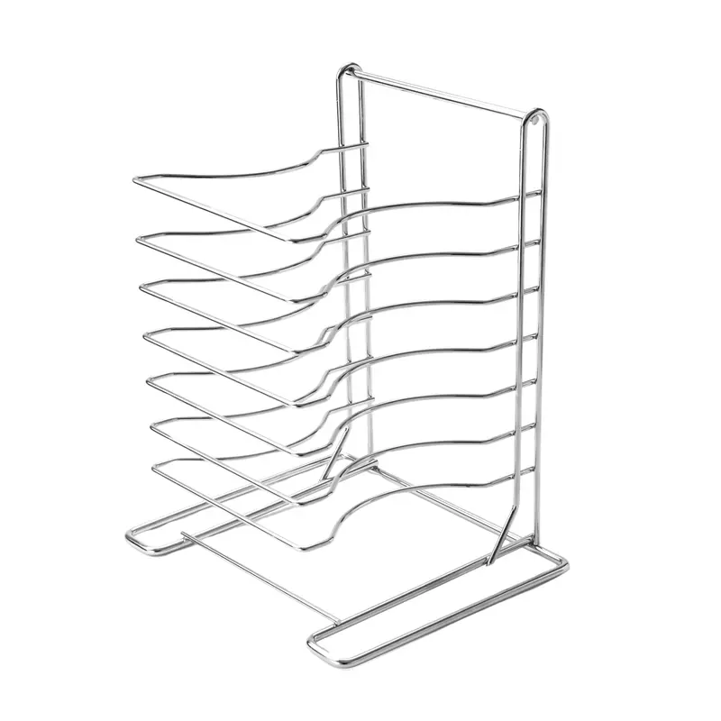 American Metalcraft 7-Shelf Pizza Pan Storage Rack 1