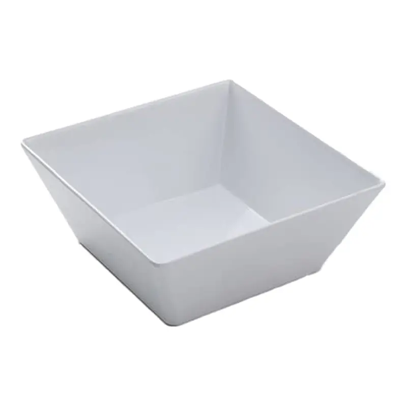 American Metalcraft Endurance Series White Melamine Square Bowl — 9.5-Inch Diameter 1