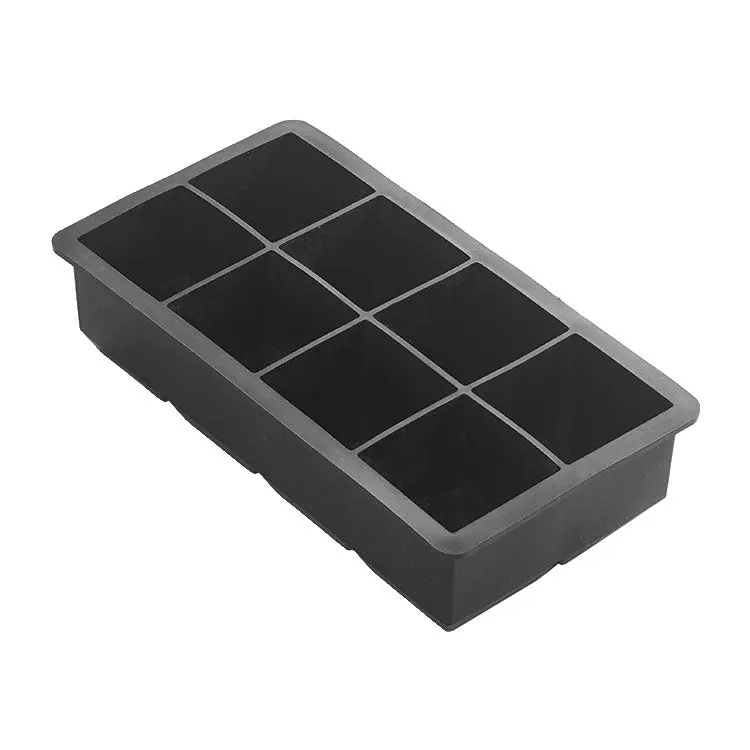 American Metalcraft Silicone Ice Cube Tray – 8-Cavity Mold For Clear Cubes 1