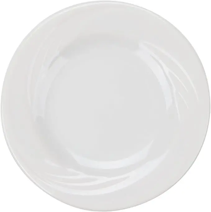 Arcoroc Cypress 6.125" Rimmed Plate – Durable Glass, 24-Pack, Final Sale 1