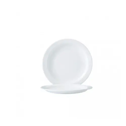 Arcoroc Restaurant Narrow-Rim 6-Inch White Bread & Butter Plate Set (24-Pack) 1