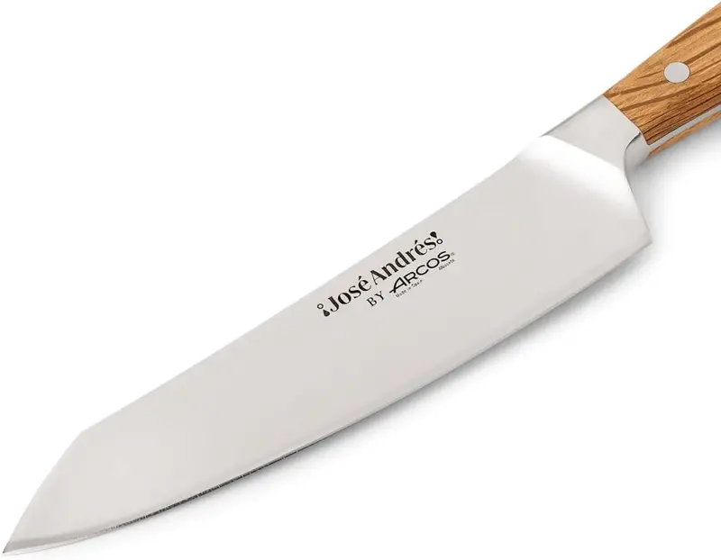 Arcos José Andrés 7-Inch Rocking Santoku Knife – Holm Oak Handle 1