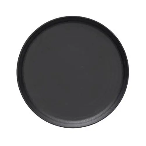 Ariane Artisan Black Dazzle Large Coupe Plate – 10.5-Inch, Pack Of 6 1