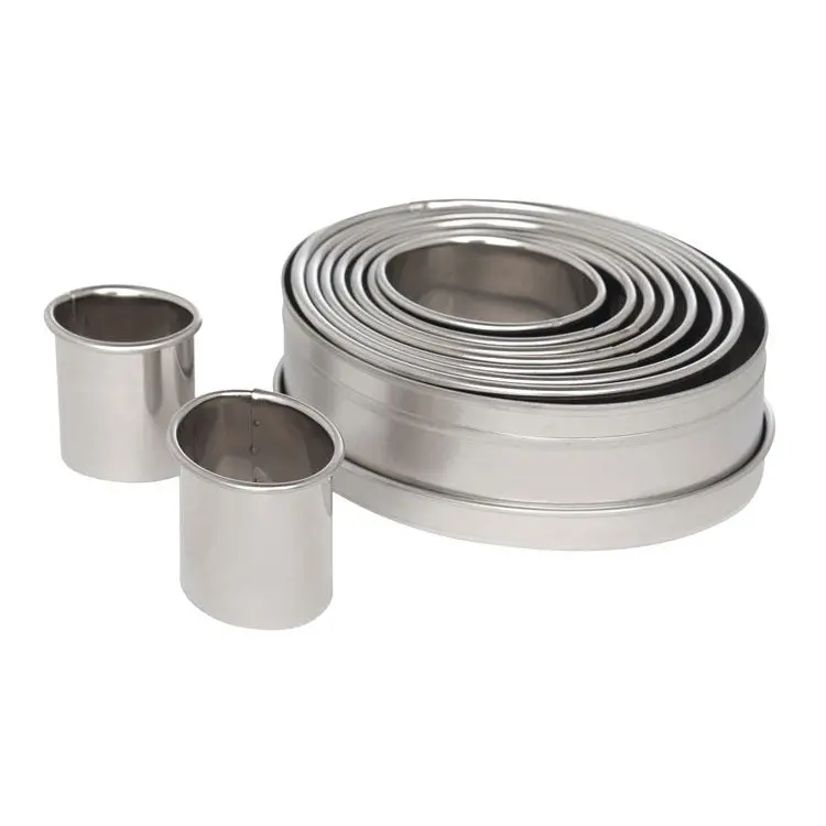 Ateco 5254 9-Piece Plain Oval Cookie And Pastry Cutter Set 1