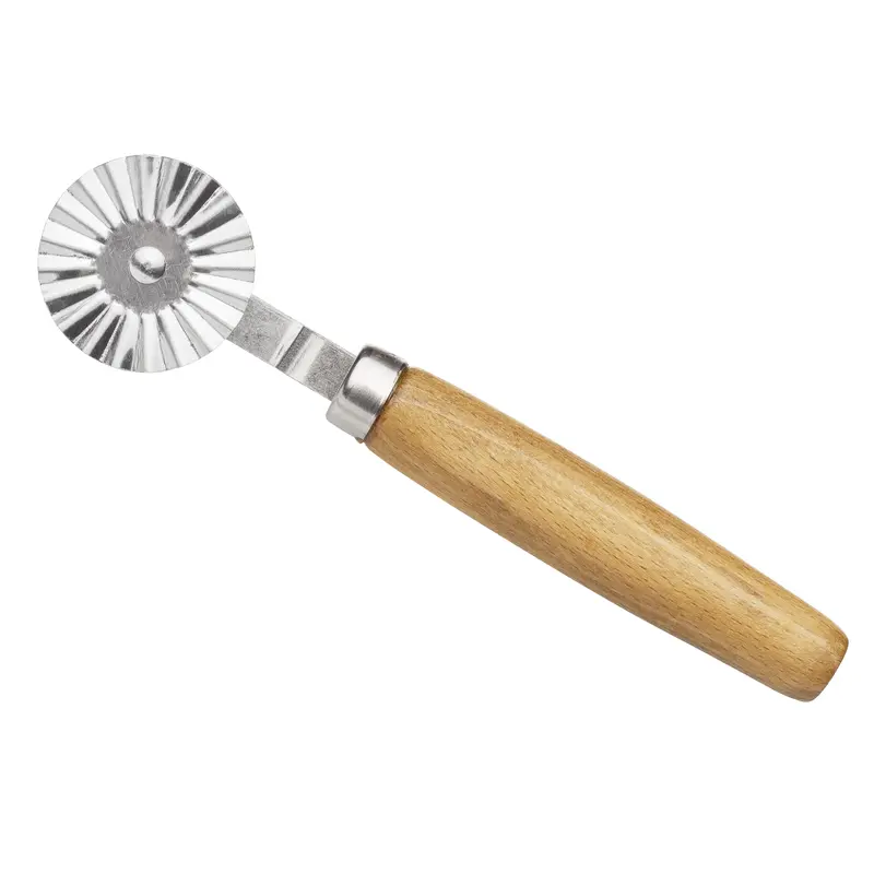 Ateco Fluted Pastry Wheel Cutter – Wood-Handle Rolling Cutter (#1397) 1