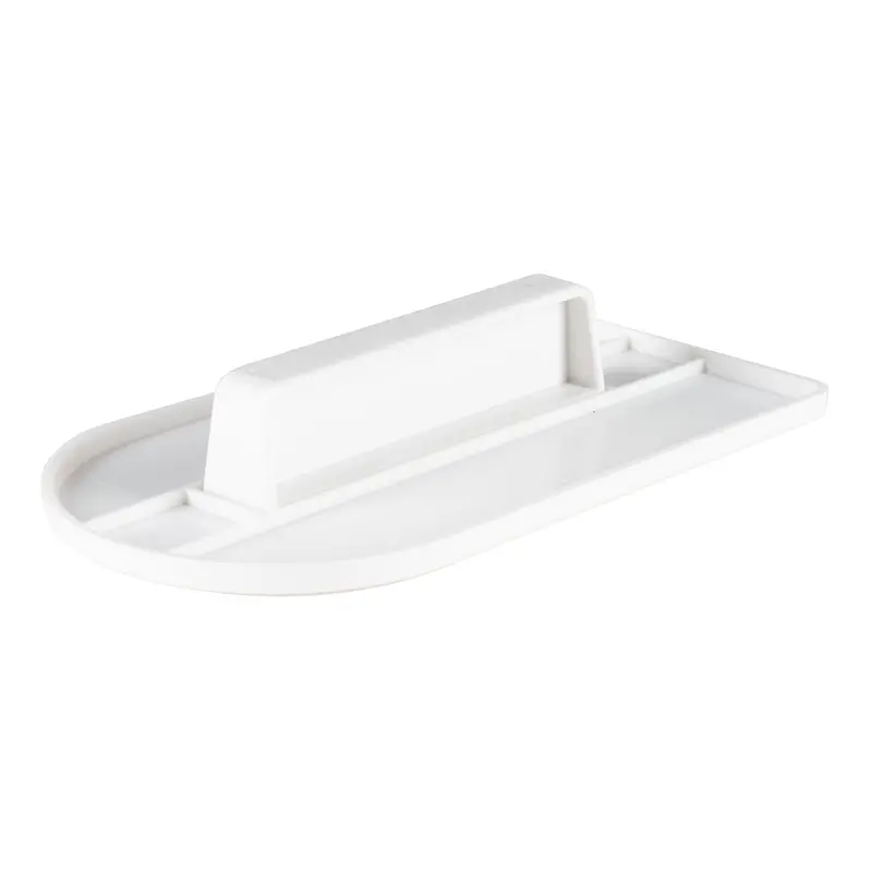 Ateco Fondant Smoother – Rounded-Edge White Plastic Tool 1