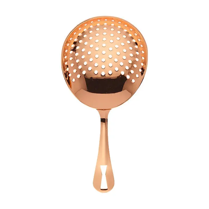 Barfly By Mercer 6.5" Copper-Plated Julep Strainer For Bar Service (M37028Cp) 1