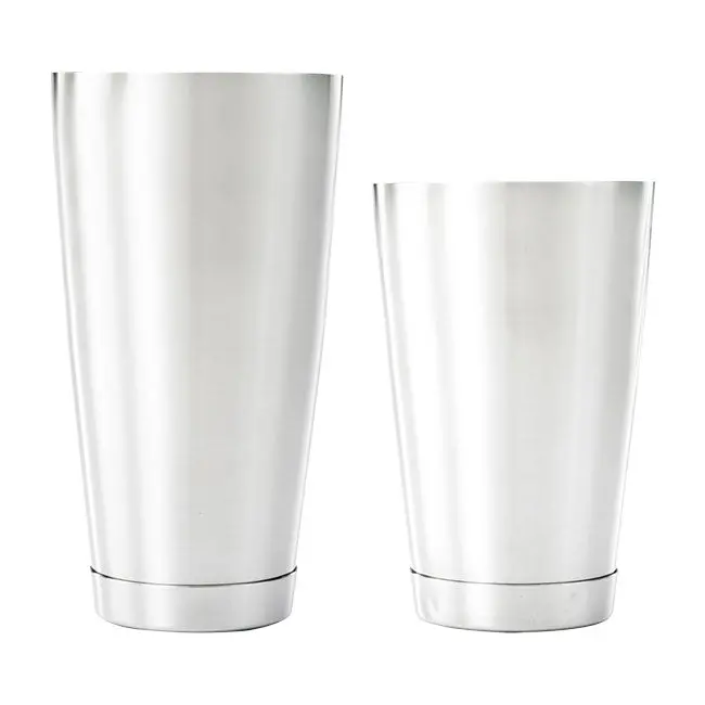 Barfly By Mercer Heavy-Duty 18 Oz & 28 Oz Mirror-Finish Shaker Tin Combo (M37082) 1