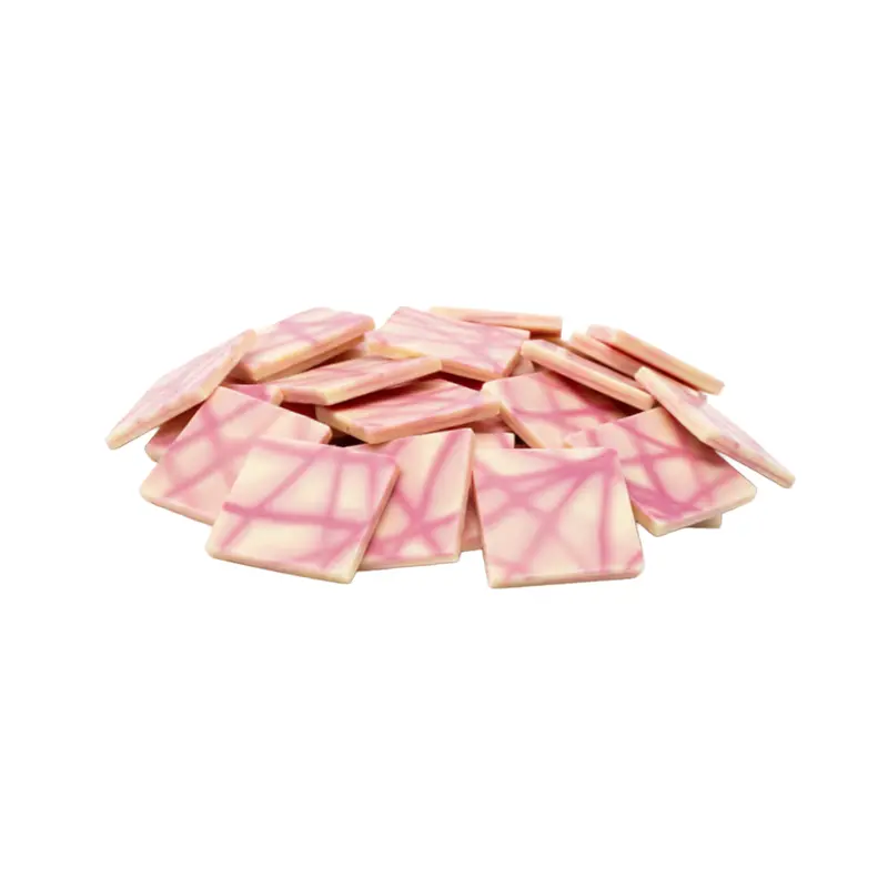 Barlo Pink Patterned Square Confectionery – 1.2 Kg (350 Pcs) 1