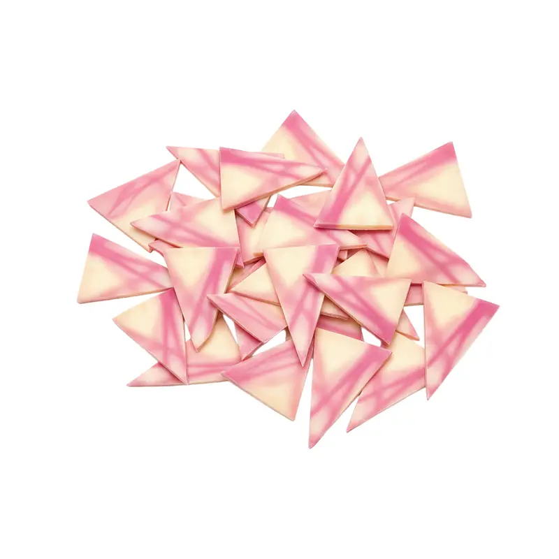 Barlo Pink Patterned Triangle Confectionery – 1 Kg (435 Pcs) 1