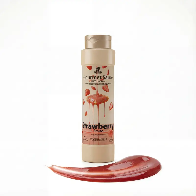 Barlo Strawberry Chocolate Sauce – 800G Dessert Topping 1