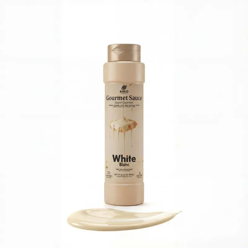 Barlo White Chocolate Sauce – 800G Gourmet Drizzle 1