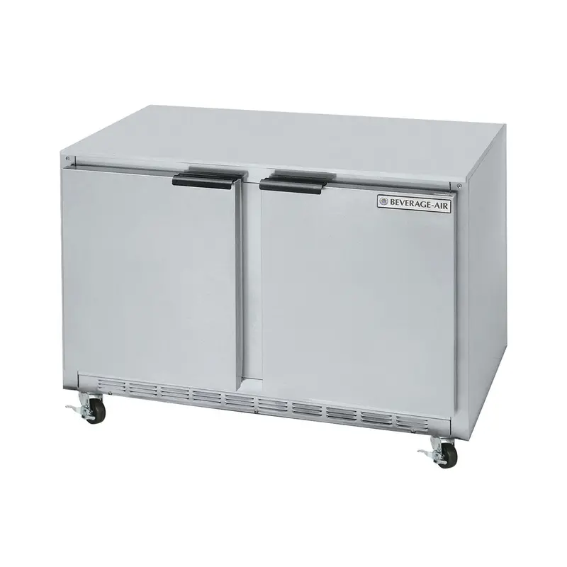 Beverage-Air Ucr48A Dual-Door Undercounter Refrigerator — 48-Inch Capacity, Solid-Panel Design 1