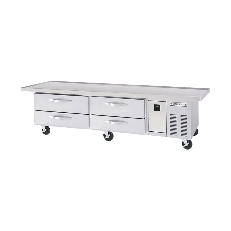 Beverage-Air Wtrcs84Hc-96 Four-Drawer Refrigerated Chef Base – 96-Inch Drip-Guard Edge Design 1