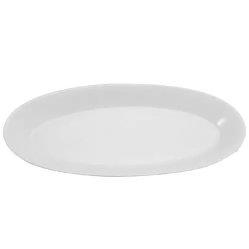 Bia Oval Fish Serving Platter – 16-Inch Premium White Porcelain 1