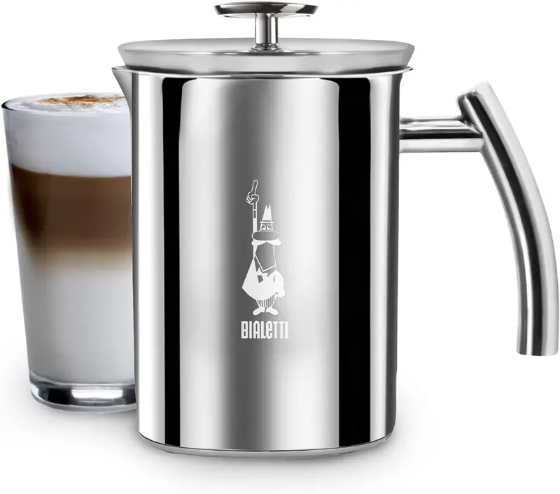 Bialetti Cappuccino Milk Frother – Induction-Compatible Stainless Steel 1