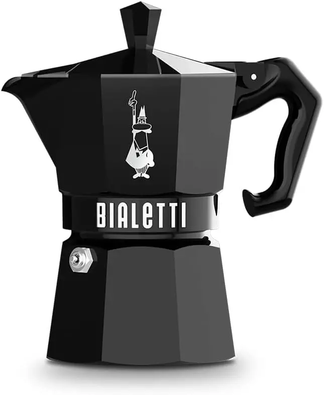 Bialetti Moka Exclusive 3-Cup Black Stovetop Espresso Maker 1