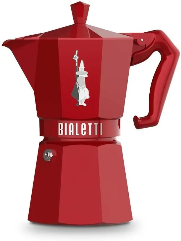 Bialetti Moka Exclusive 6-Cup Red Stovetop Espresso Maker 1