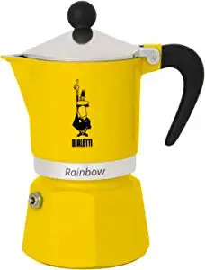 Bialetti Moka Express Rainbow Edition – 3-Cup Espresso Maker In Sunny Yellow 1