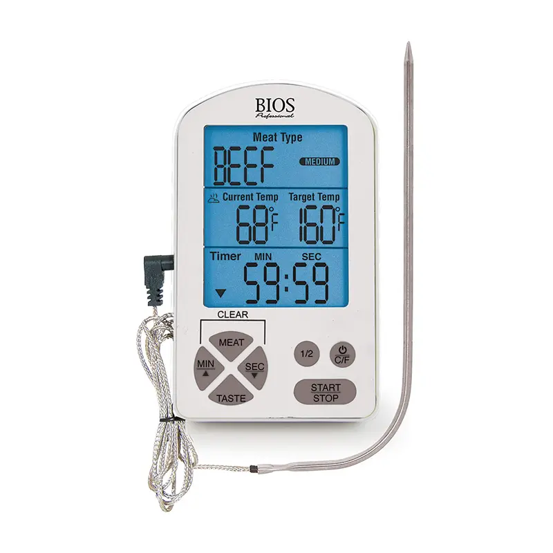 Bios Digital Probe Meat Thermometer With Built-In Timer 1
