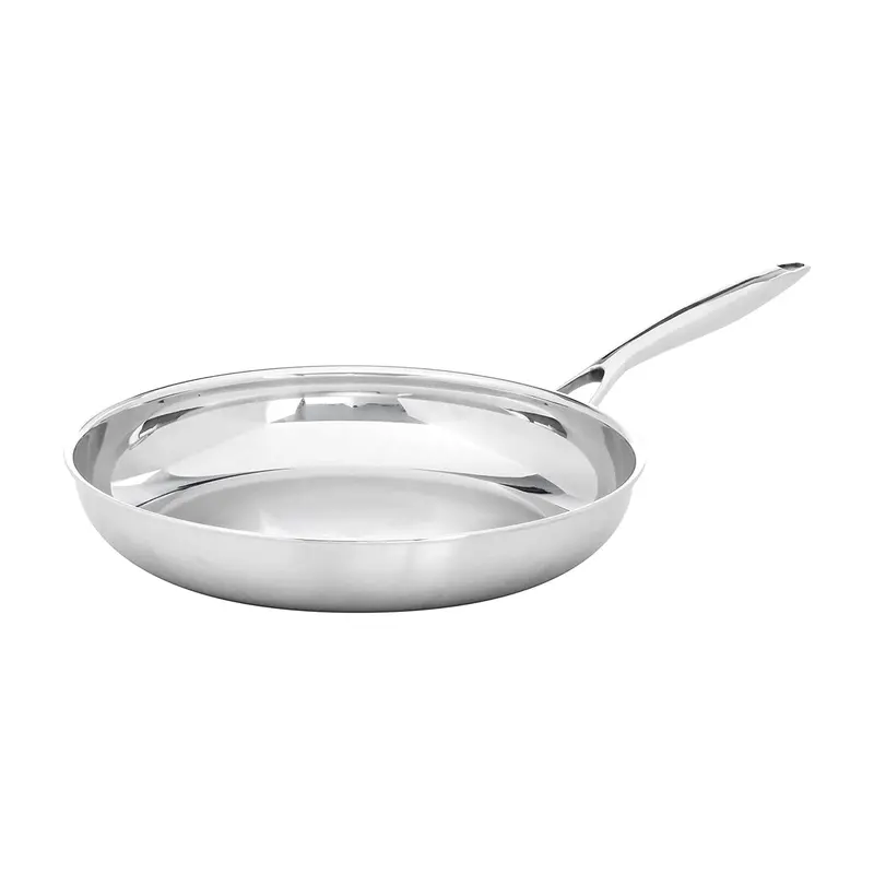 Black Cube Stainless Steel 12.5-Inch Fry Pan 1
