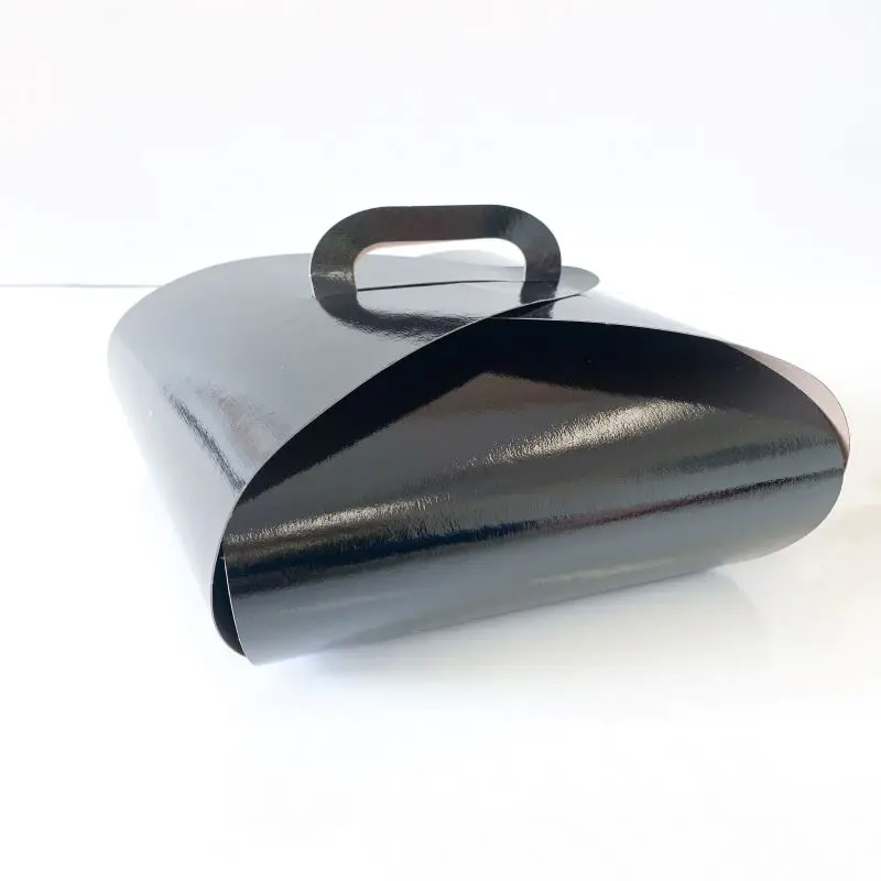 Black Tulip Cupcake Boxes – Quad Size (8" X 8"), 100-Pack With Insert (Pickup Only) 1