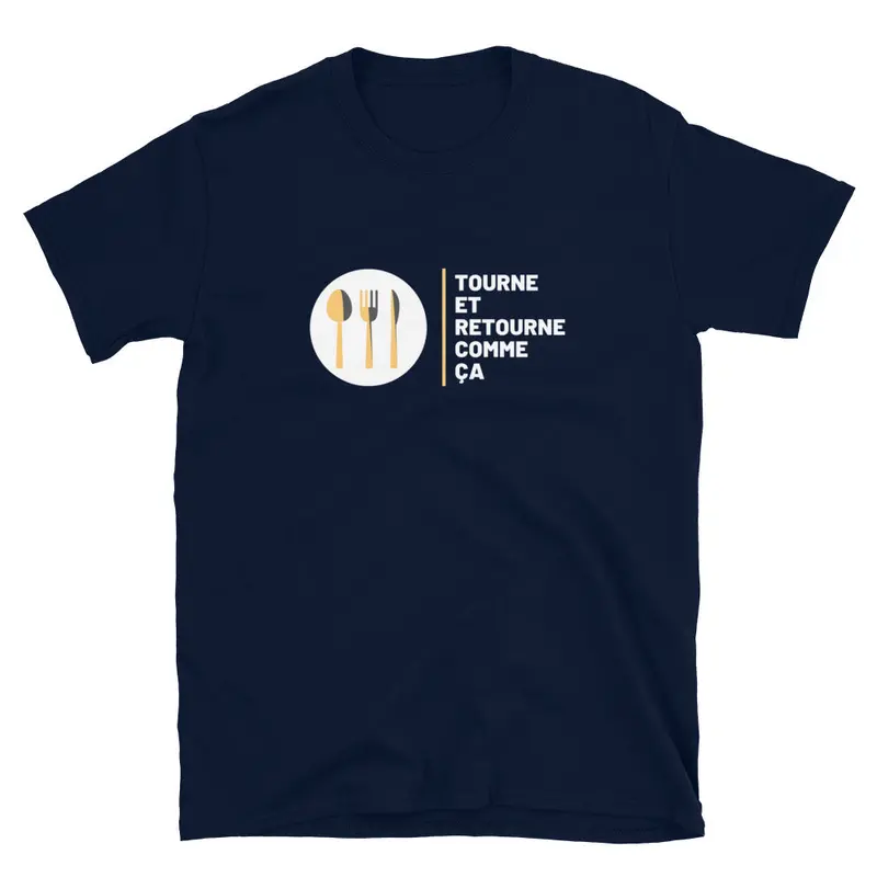 Blue 'Comme Ça' T-Shirt 1