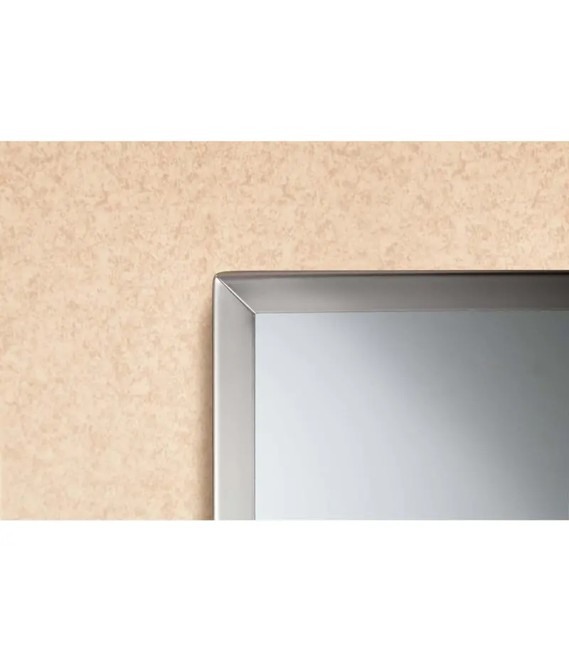Bobrick B-165 Framed Mirror – 24" X 30", Channel-Edge Design 1