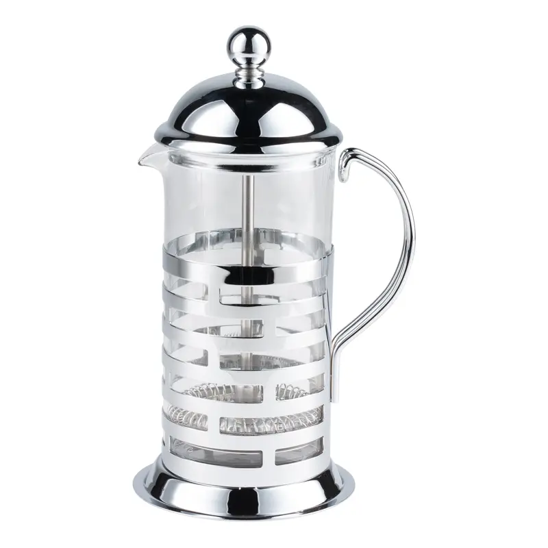 Brick-Style Glass And Stainless Steel French Press By Service Ideas 1