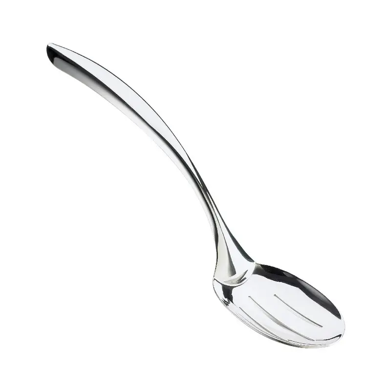 Browne 13-Inch Slotted Serving Spoon – Durable Stainless Construction 1