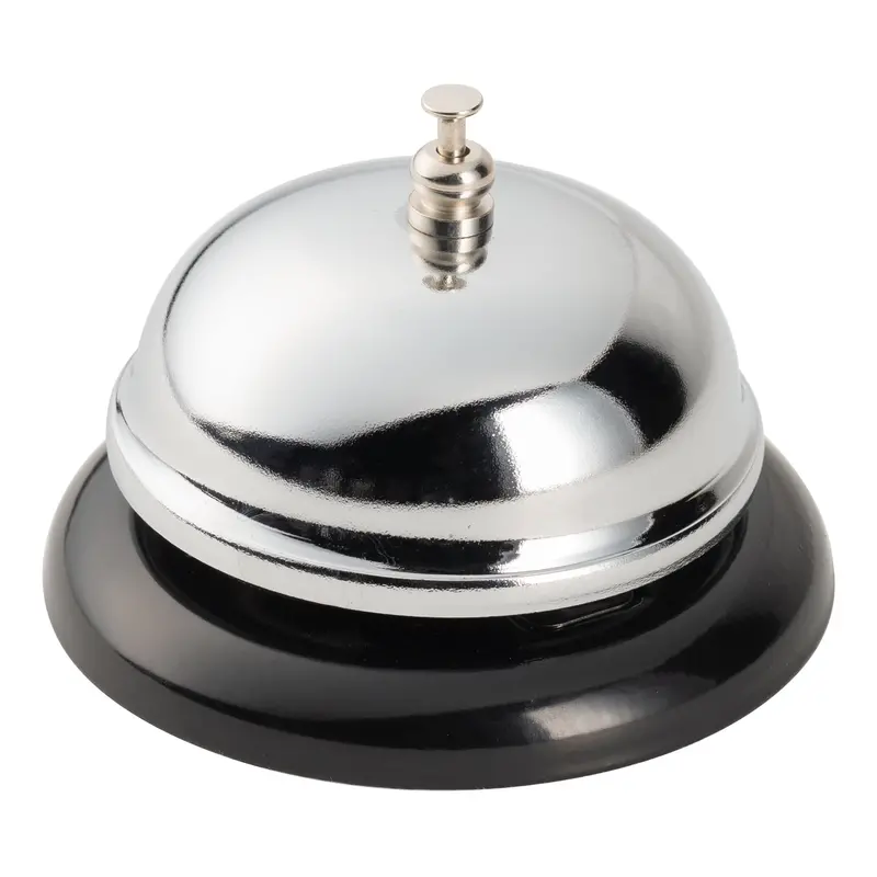 Browne 3-Inch Nickel-Plated Call Bell For Restaurants And Bars 1